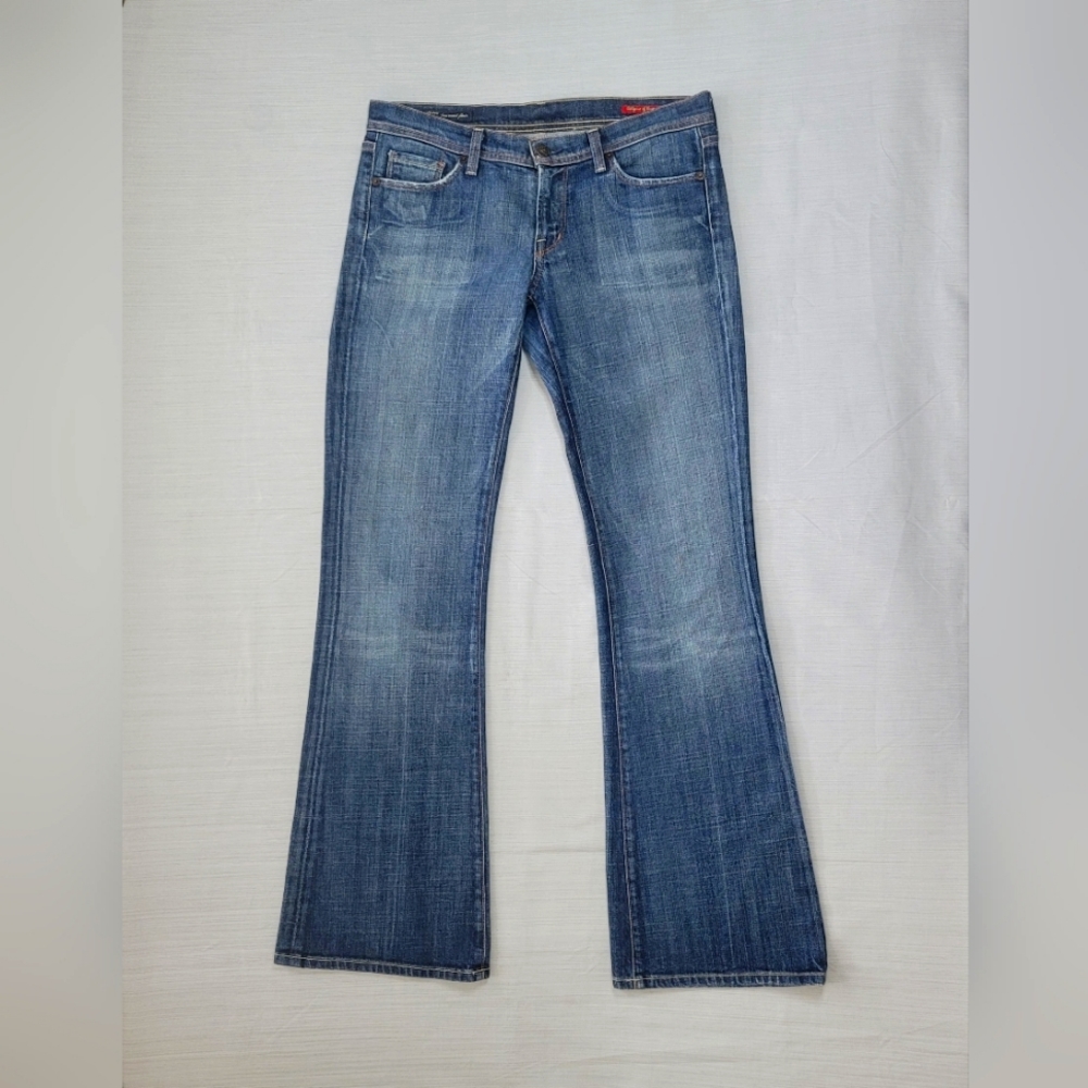 Citizens Of Humanity Jeans Womens 28 Blue Ingrid Stretch Low Waist Flair Wide